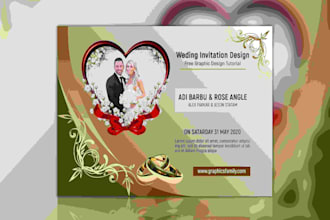 create unique wedding ,gift,birthday and greeting invitation card
