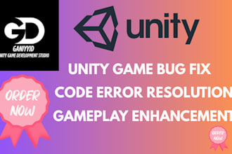 do any bug fix,code debugging for unity game,add features to unity game,reskin