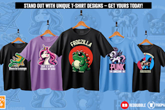 do amazing cartoon t shirt design for you
