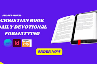 format, design christian ebook, daily devotion, prayer book, journal design kdp