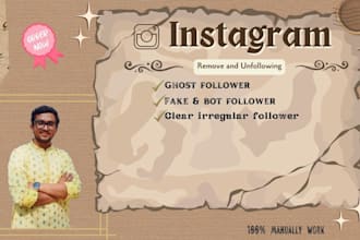 remove all instagram ghost inactive followers and manually clean up