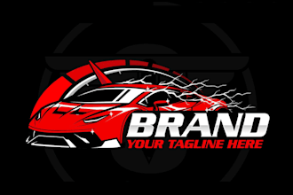 design auto dealership, car detailing, auto repair or automotive car logo
