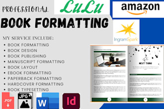 do book formatting publish amazon kdp, word document, paperback barnes and noble
