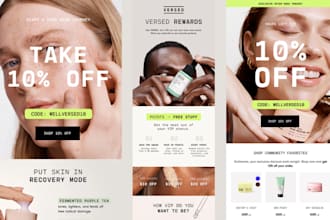 design canva figma brevo mailchimp klaviyo editable email newsletter template