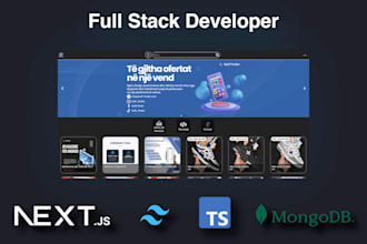 create a full stack website with nextjs and mongodb