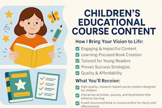 create educational children course kids worksheet children workbook kids course