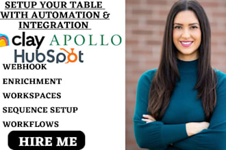 setup clay com workflow apollo io sequence hubspot automation enrichment webhook