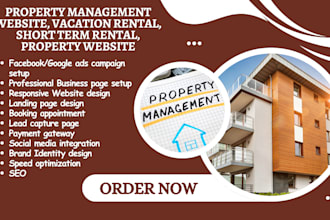 property management website vacation rental short term rental property website