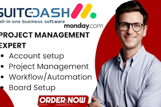 monday CRM workflow suitedash automations monday com board workspace