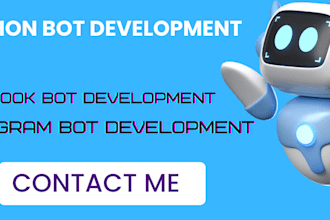 develop a custom facebook bot and instagram bot