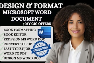 do microsoft word document formatting, layout design, fast typist pdf to word