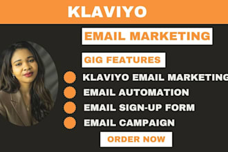 design klaviyo email campaign and automation