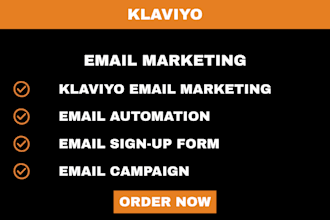 design klaviyo email campaign and automation