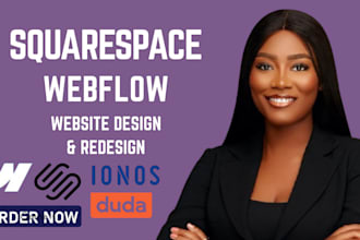 design ionos website webflow design squarespace website redesign duda