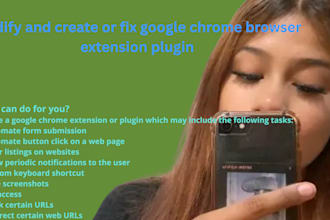 modify and create or fix google chrome browser extension plugin