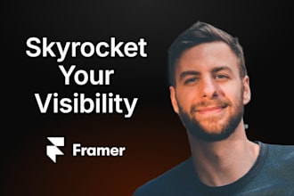 build a high converting, SEO ready, responsive framer website for your business