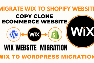 migrate wix to shopify copy clone website shopify migration wix to wordpress