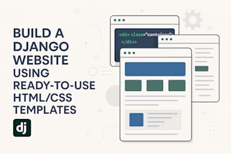 build a business website using django and premium HTML templates