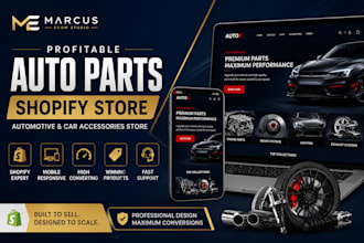 build a profitable shopify auto parts, automotive and car accessories store