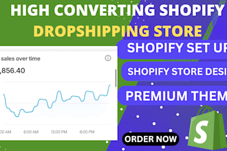 set up automated profitable shopify store and website