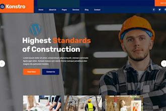 design construction website wordpress plumbing remodeling handyman website