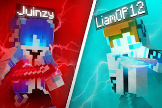 make a minecraft thumbnail