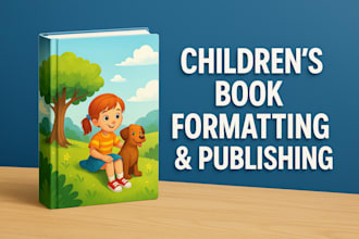 do children book formatting and publishing on amazon KDP ingramspark and lulu