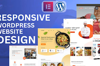 design or clone responsive wordpress website with elementor pro astra pro figma