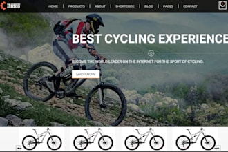 design ebike shopify bicycle website electric scooter bicycle automobile website
