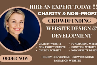 build custom donation website non profit charity wordpress crowdfunding