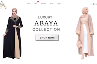 design profitable abaya shopify islamic wears store clothing website hijab store