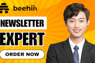 setup beehiiv account, design email templates and active campaign automation