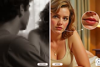 fix blurry, upscale, restore, enhance resolution of photos