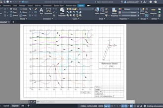 make autocad contour maps, alignment plan, cutting and banking and calculations