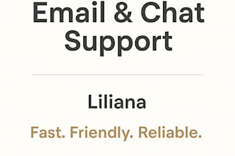 provide professional email and chat support for your business