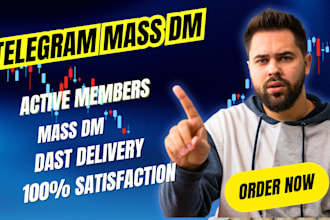 do telegram mass dm, organic teleg growth to add 50k random active users,no bot