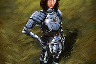 draw people in medieval armor and enjoy doing it