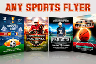 do sport, football, baseball, basketball, fitness, gym, boxing flyer