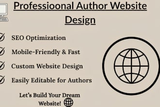 design ecommerce , author website, real estate , blog and ebook landing page