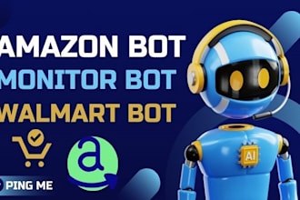 build amazon bot monitor bot target bot walmart bot purchase bot automation bot