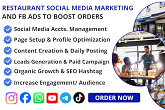run facebook and instagram ads to get your restaurant fully booked fast