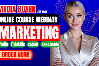 online course webinar marketing kajabi, thinkific,teachable and podia