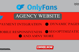 design onlyfans agency website wordpress website management website modeling