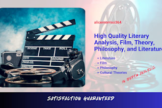 do high quality literary analysis, film, theory, philosophy, and literature