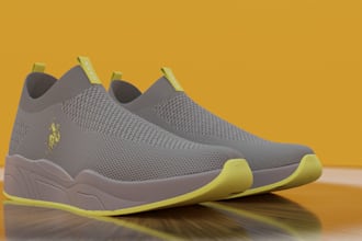 do realistic 3d shoe animation, 3d footwear, 3d shoe design, 3d sneakers, boot