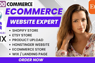 design passive income ecommerce website on shopify ionos hostinger wordpress wix