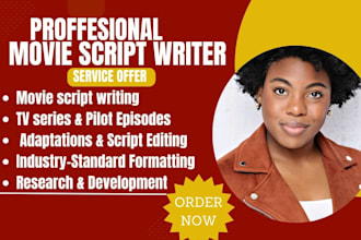 do movie script writing research youtube scriptwriter editing tv series podcast