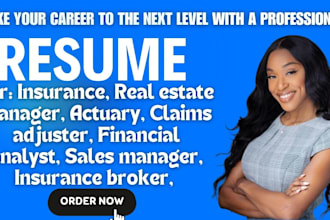write insurance actuary claims adjuster financial analyst sales manager resume