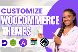 customize astra, flatsome, divi, storefront, woodmart woocommerce themes