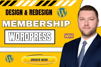build wordpress membership website subscription  using wordpress membership pro